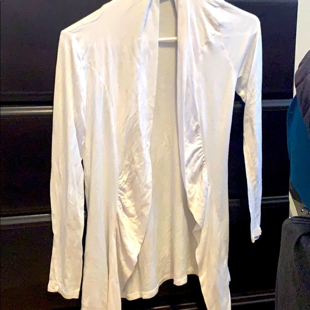 White long sleeve cardigan